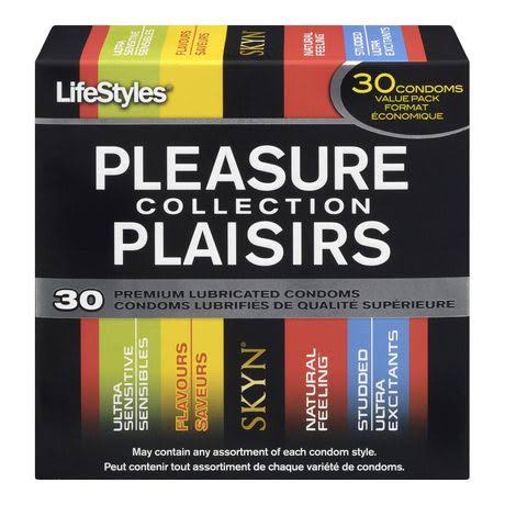 Lifestyles Pleasure Collection Condom - 30pk
