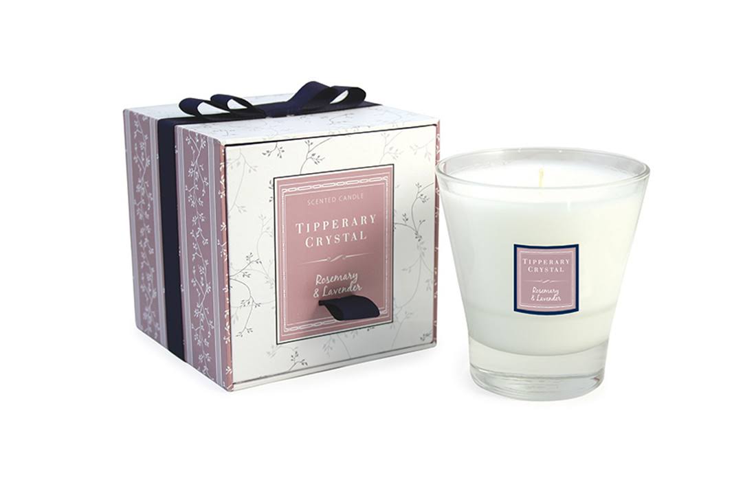 Tipperary Crystal Candle - Rosemary & Lavender