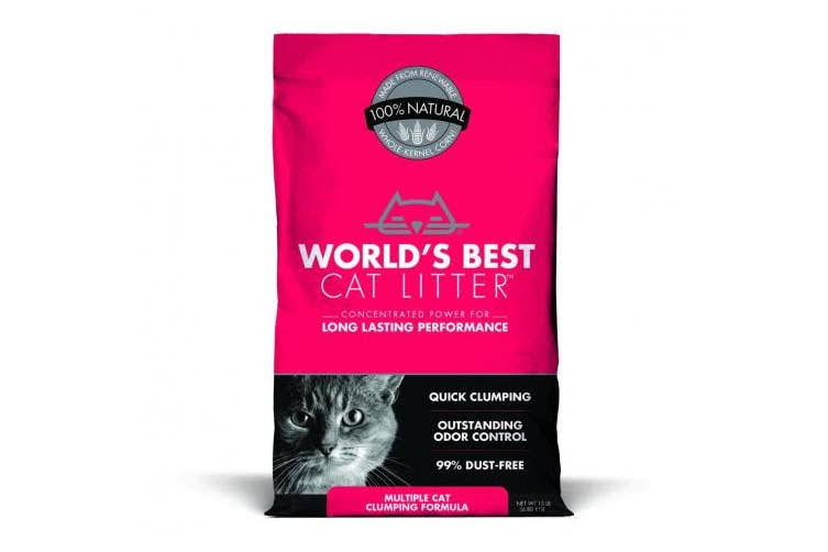 World's Best Cat Litter Multiple Cat Clumping Formula - 15lbs