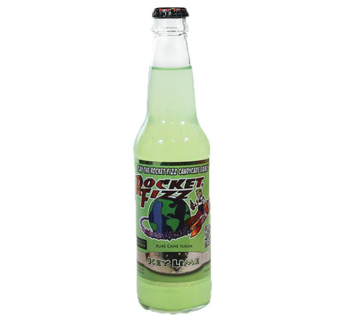 Fresh 12oz Rocket Fizz Key Lime Soda (Size: Singles)