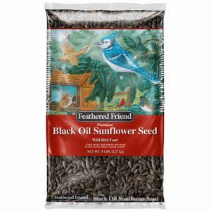 Feathered Friend 14186 Black Oil Sunflower Seed Wild Bird Food 5-Lb. Bag