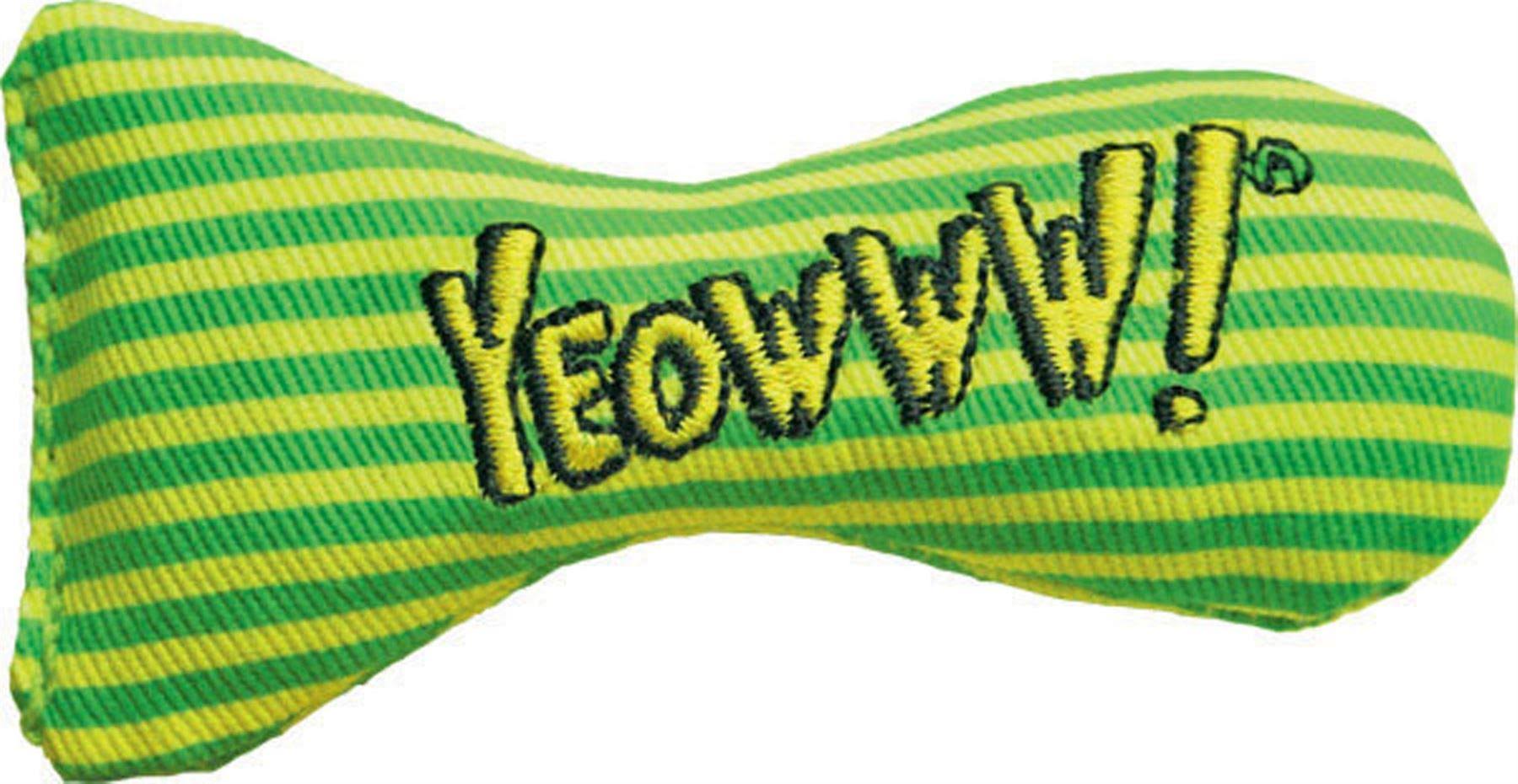 Yeowww Stinkies Catnip Toy - Green Stripes