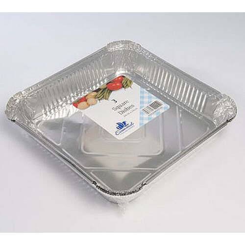 Essential Housewares Square Dishes - 3 Square Dishes