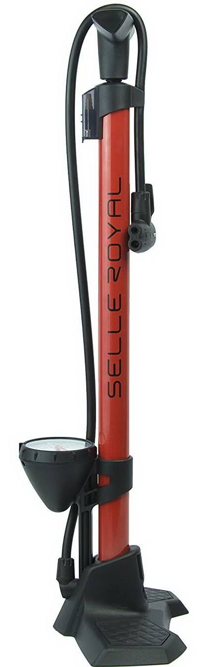 Scirocco Bike Floor Pump - With Over-Sized Gauge, Presta/Schrader