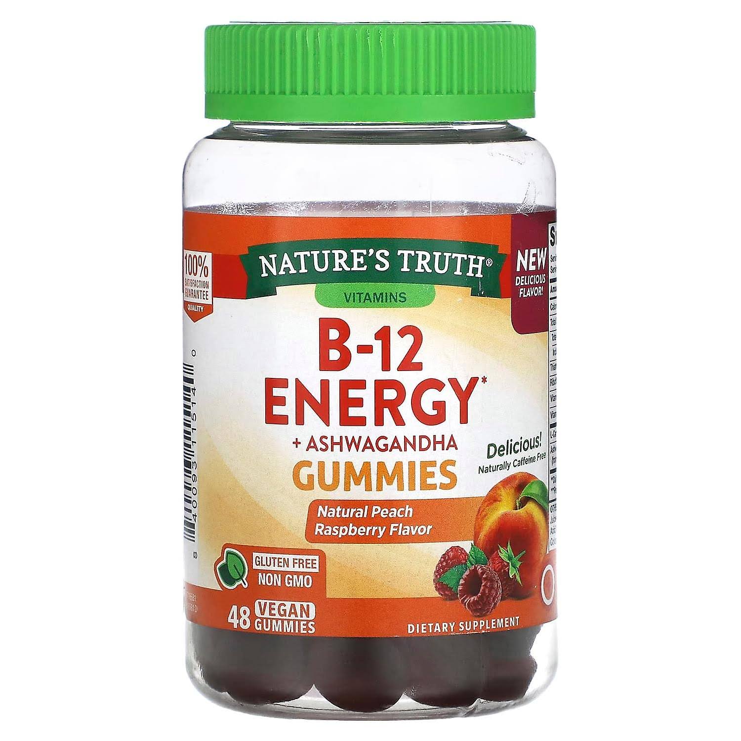 1 x Nature's Truth B-Energized + B-Vitamins L-Carnitine Ashwagandha Gummies