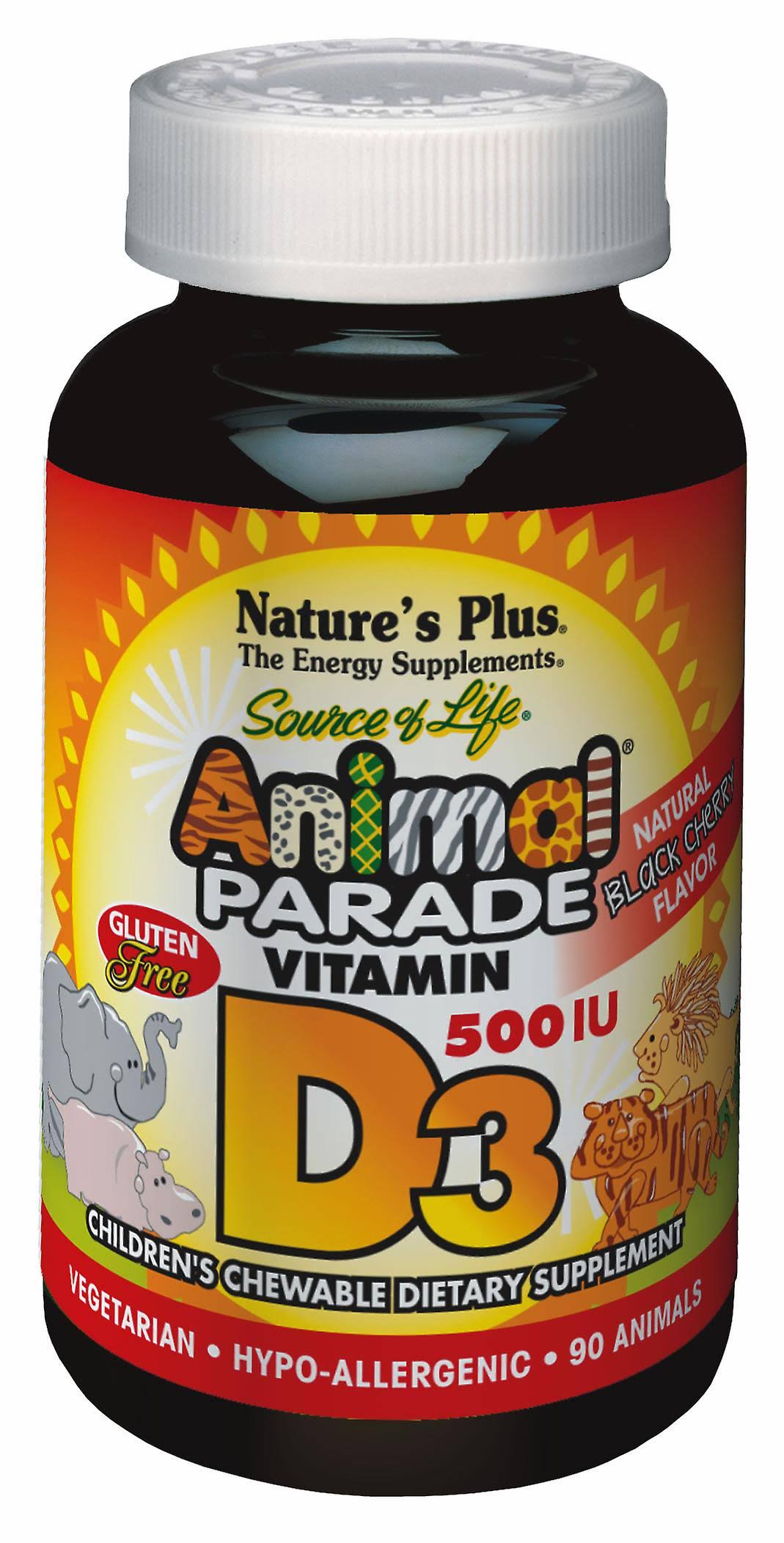 Nature's Plus Animal Parade Vitamin D3 - Black Cherry, x90