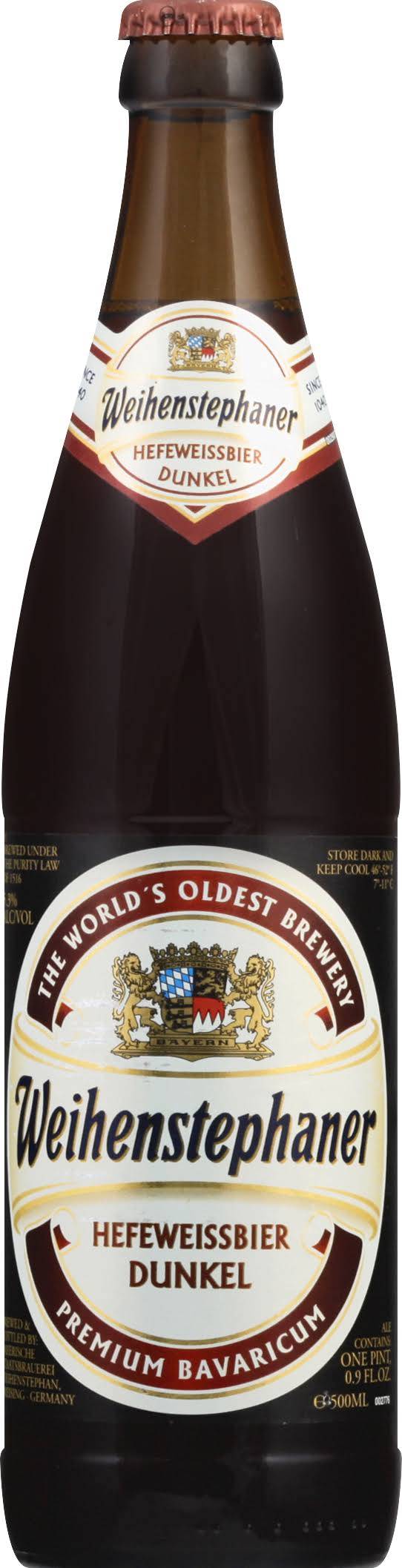 Weihenstephan Hefe-Dark Beer - 16.9 fl oz bottle