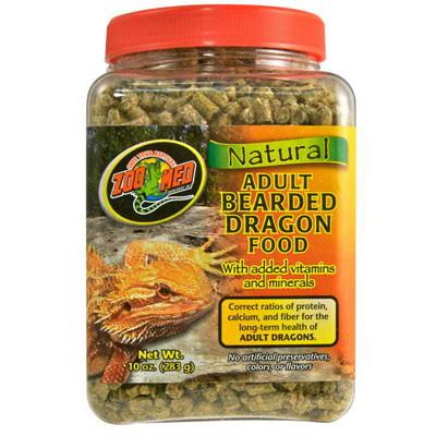 Zoo Med Natural Bearded Dragon Food - Adult Formula, 20oz