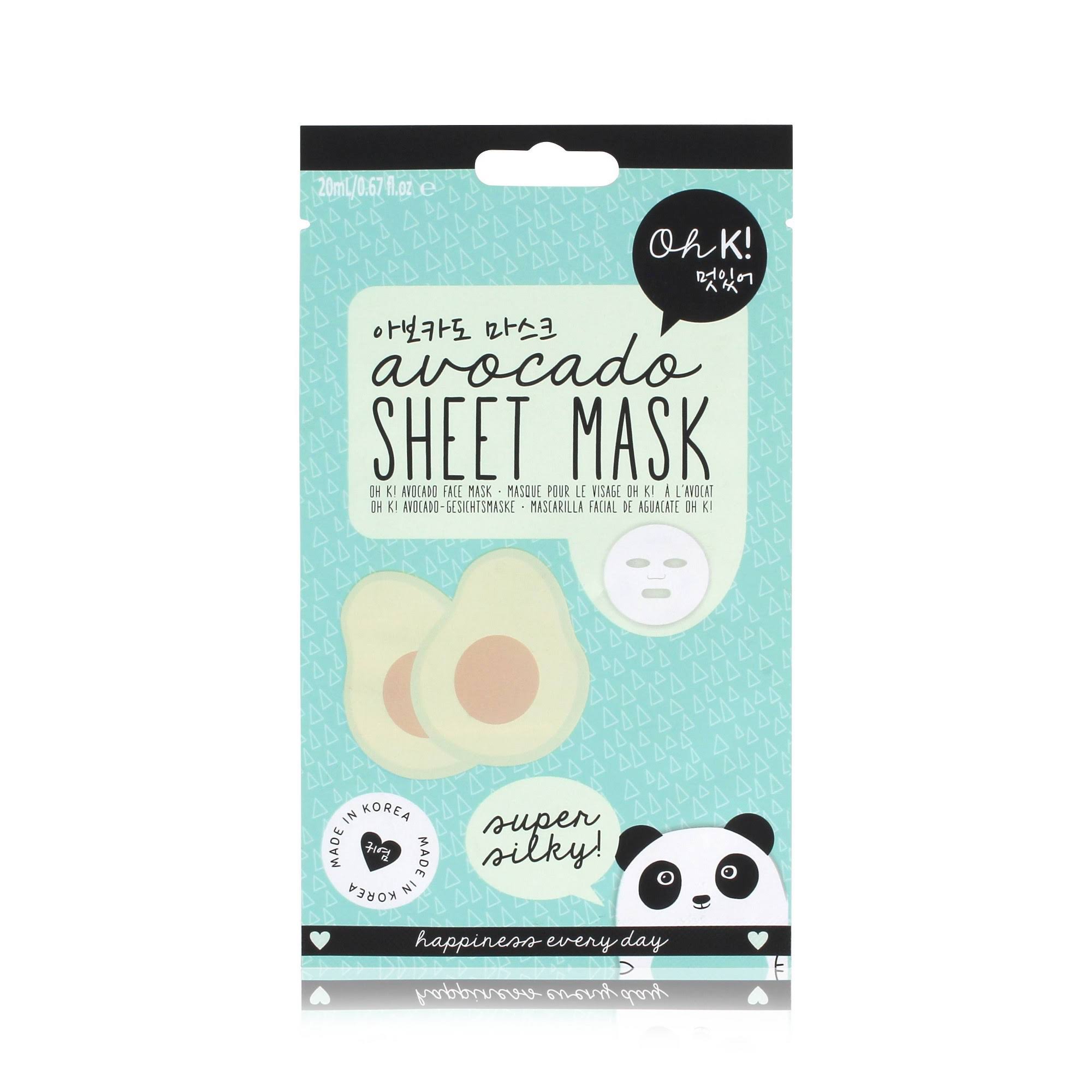 Oh K! Avocado Silky Skin Sheet Face Mask