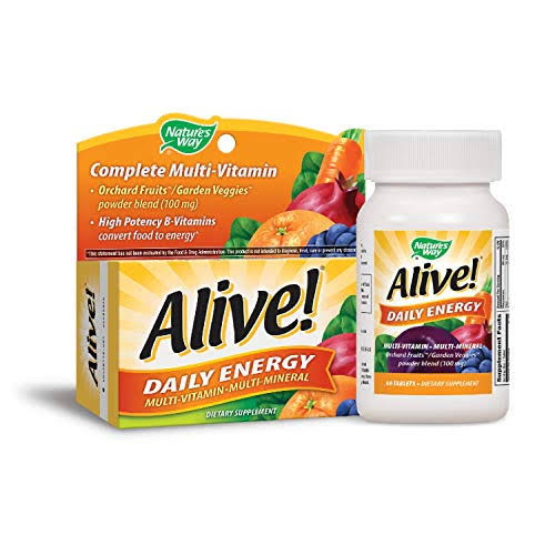 Nature's Way Alive Daily Energy Multivitamin Tablets - x60
