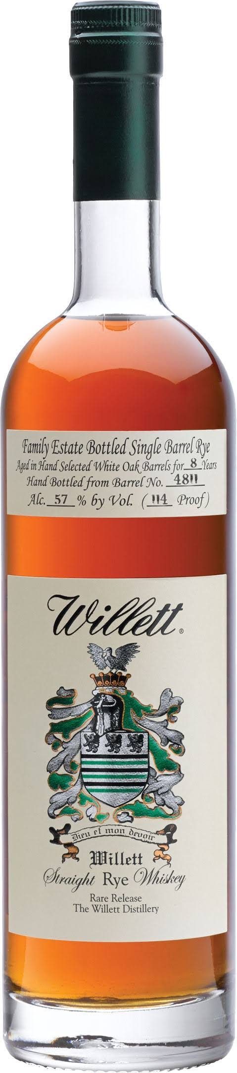 Willett Distillery - Straight Rye Whiskey 4 Year (750ml)
