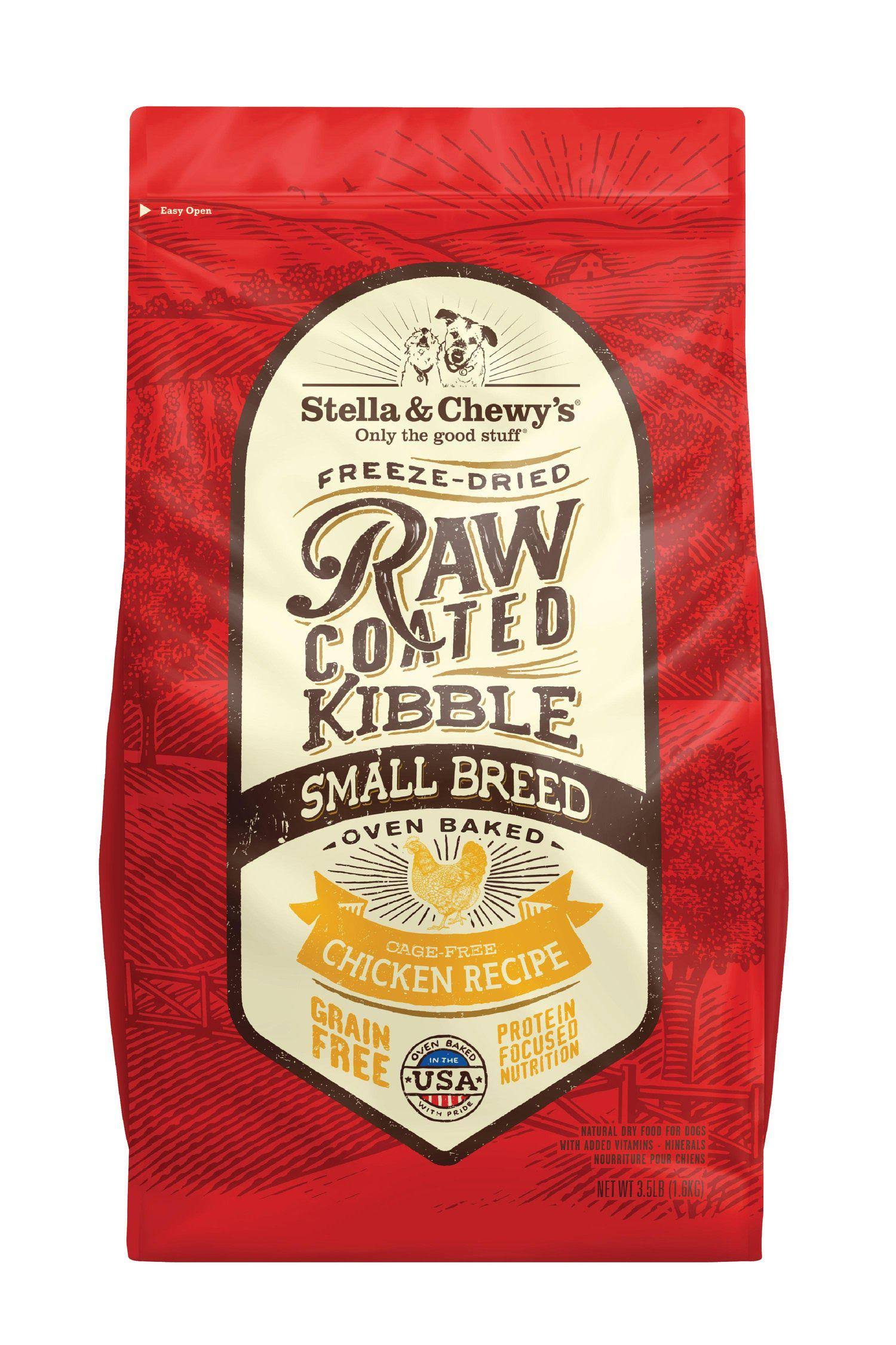 Stella & Chewy's Raw Coated Kibble Chicken Small Breed Dog Food [3.5lb]