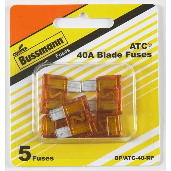 Bussmann ATC Blade Fuse - 40 Amp, Pack of 5
