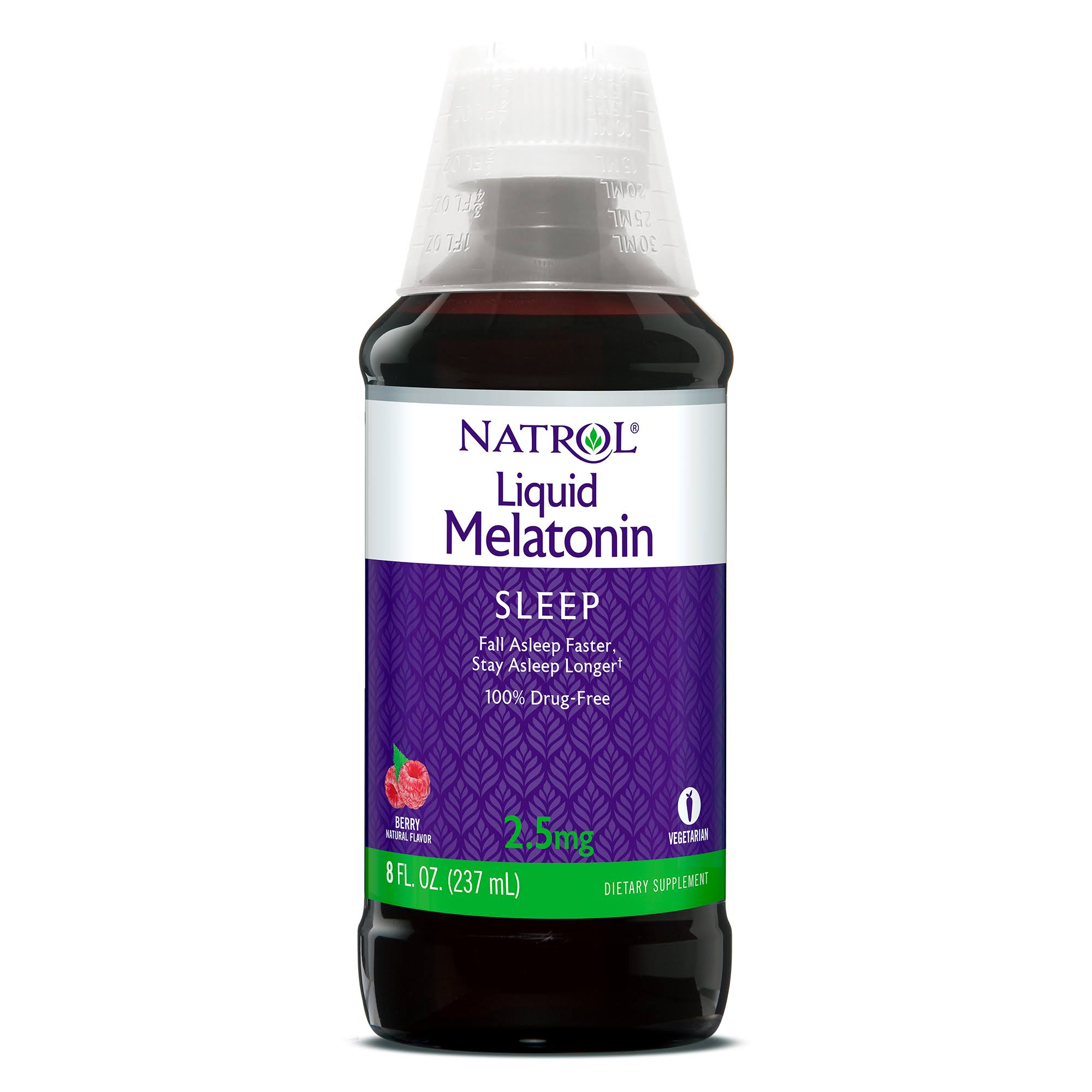 Natrol Melatonin, Sleep, 2.5 mg, Berry, Liquid - 8 fl oz