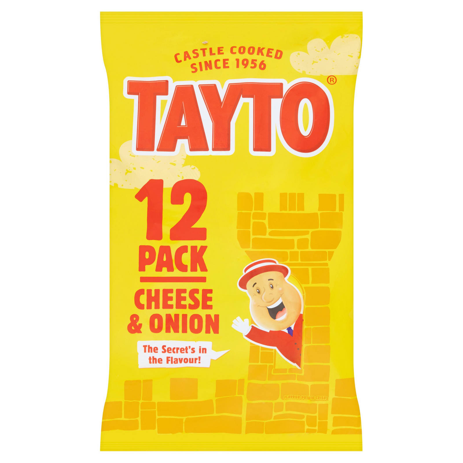 Tayto Potato Crisps - Cheese & Onion, 12 x 25g