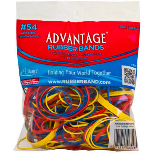 Advantage Assorted Rubber Band - 2oz