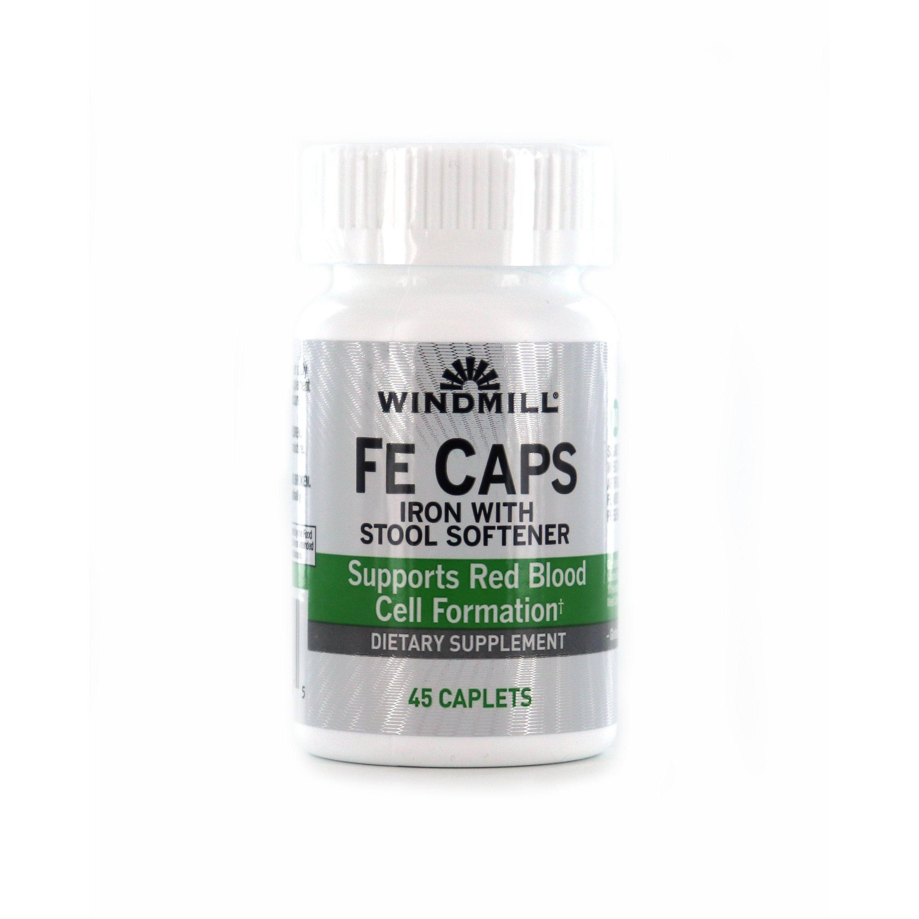 Windmill Fe Caps with Stool Softener - 45 Caplets