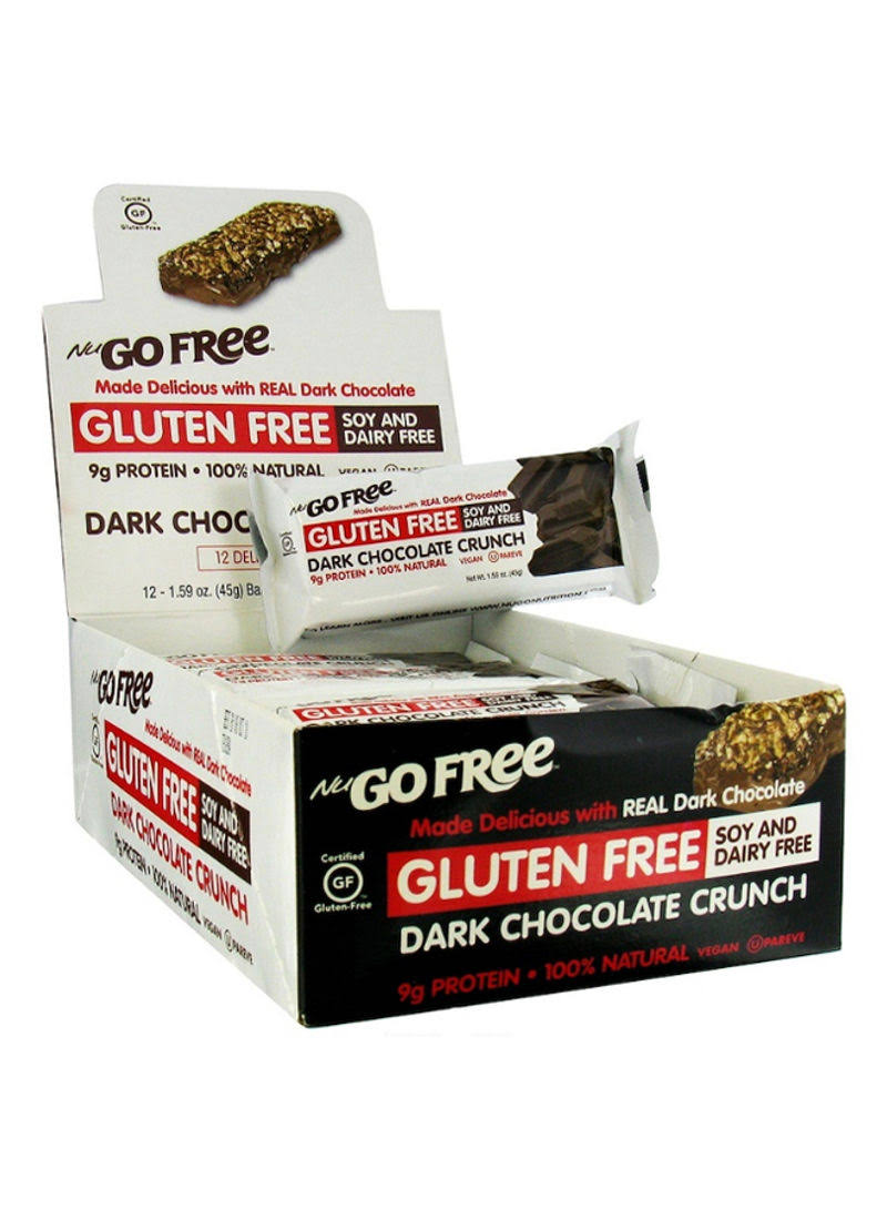 NuGo Free Dark Chocolate Crunch Protein Bars - Gluten Free, 9g, 12ct