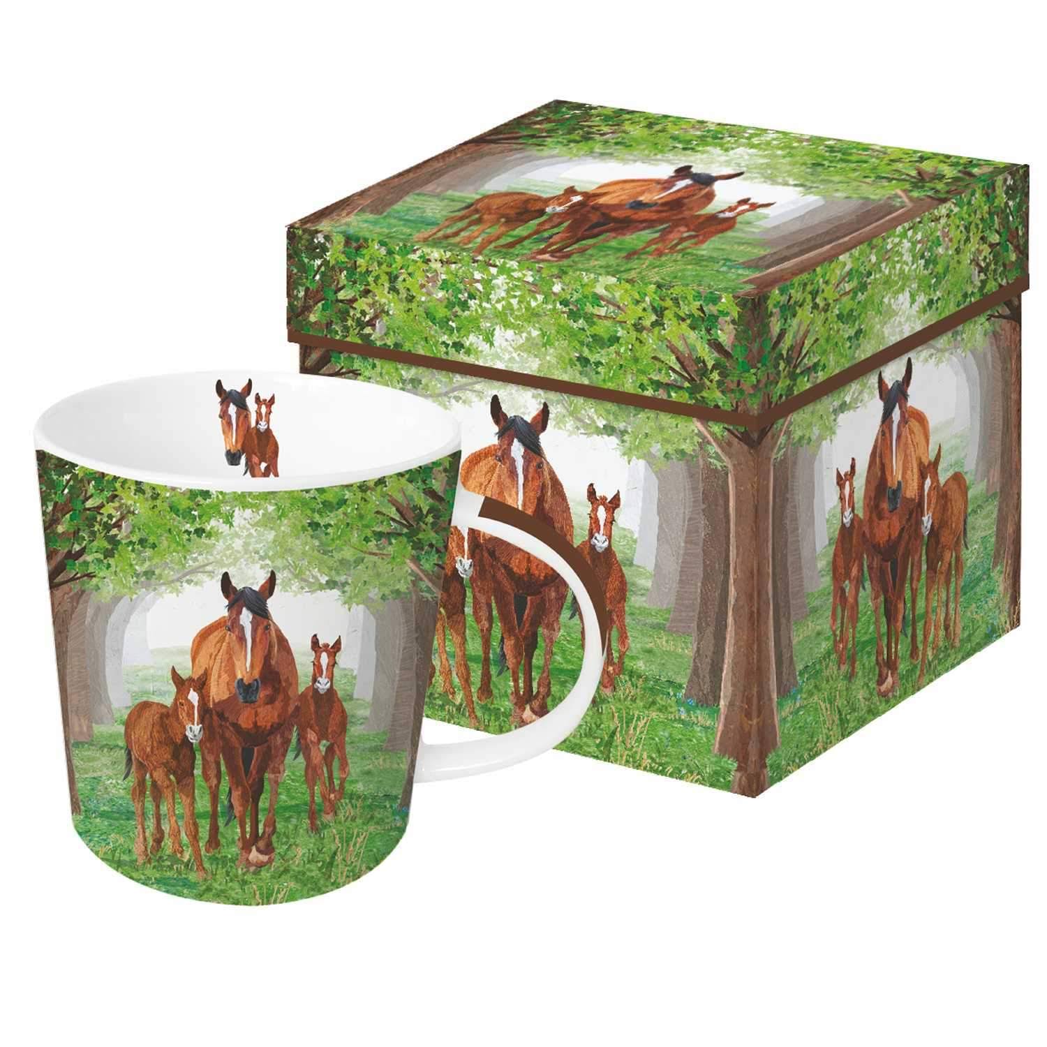 Porcelain Mug - Timberland Horses
