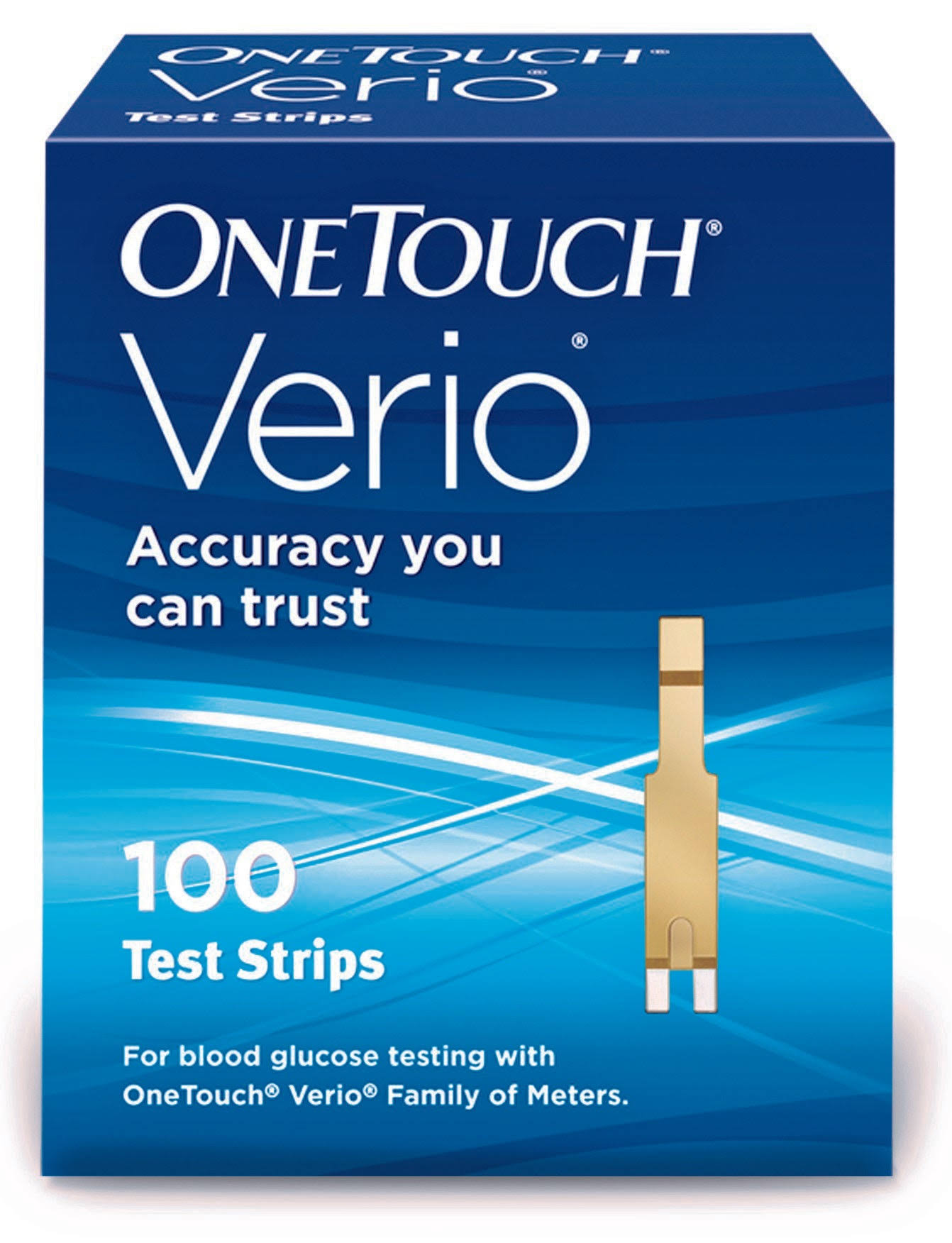 OneTouch Verio Test Blood Glucose Strips - 100pk