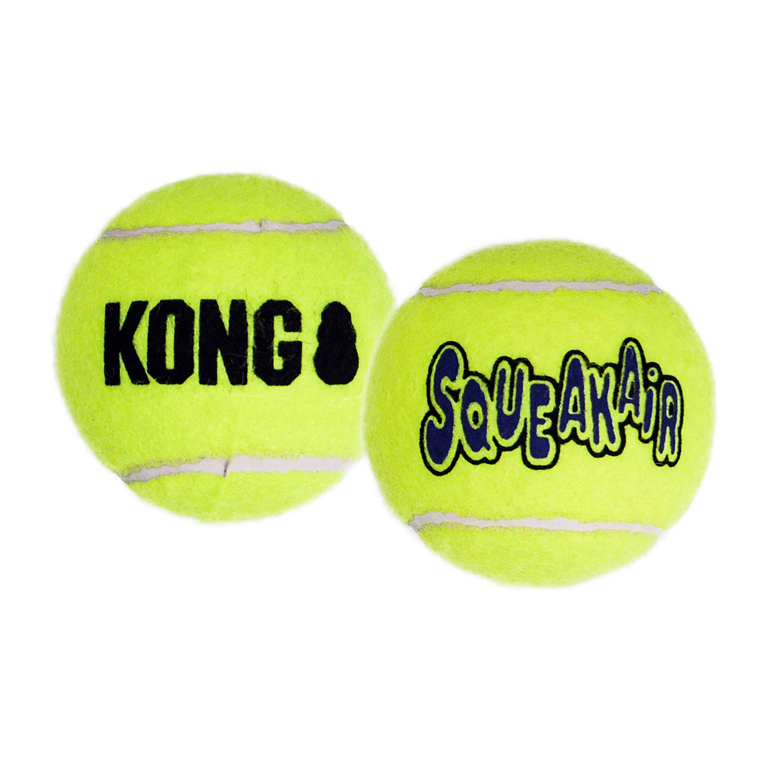 Kong Air Dog Squeakair Tennis Ball Dog Toy - Yellow, Large