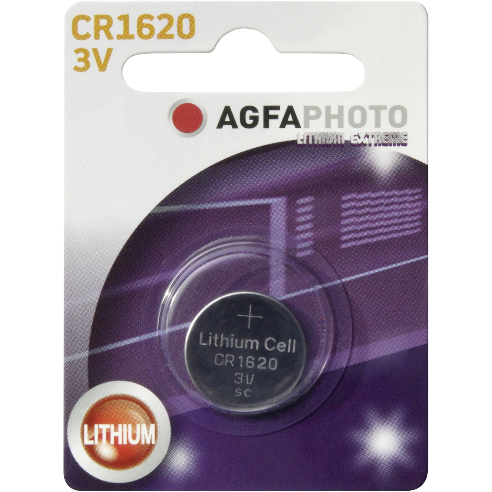 AgfaPhoto Lithium Coin CR1620 Battery - 3V