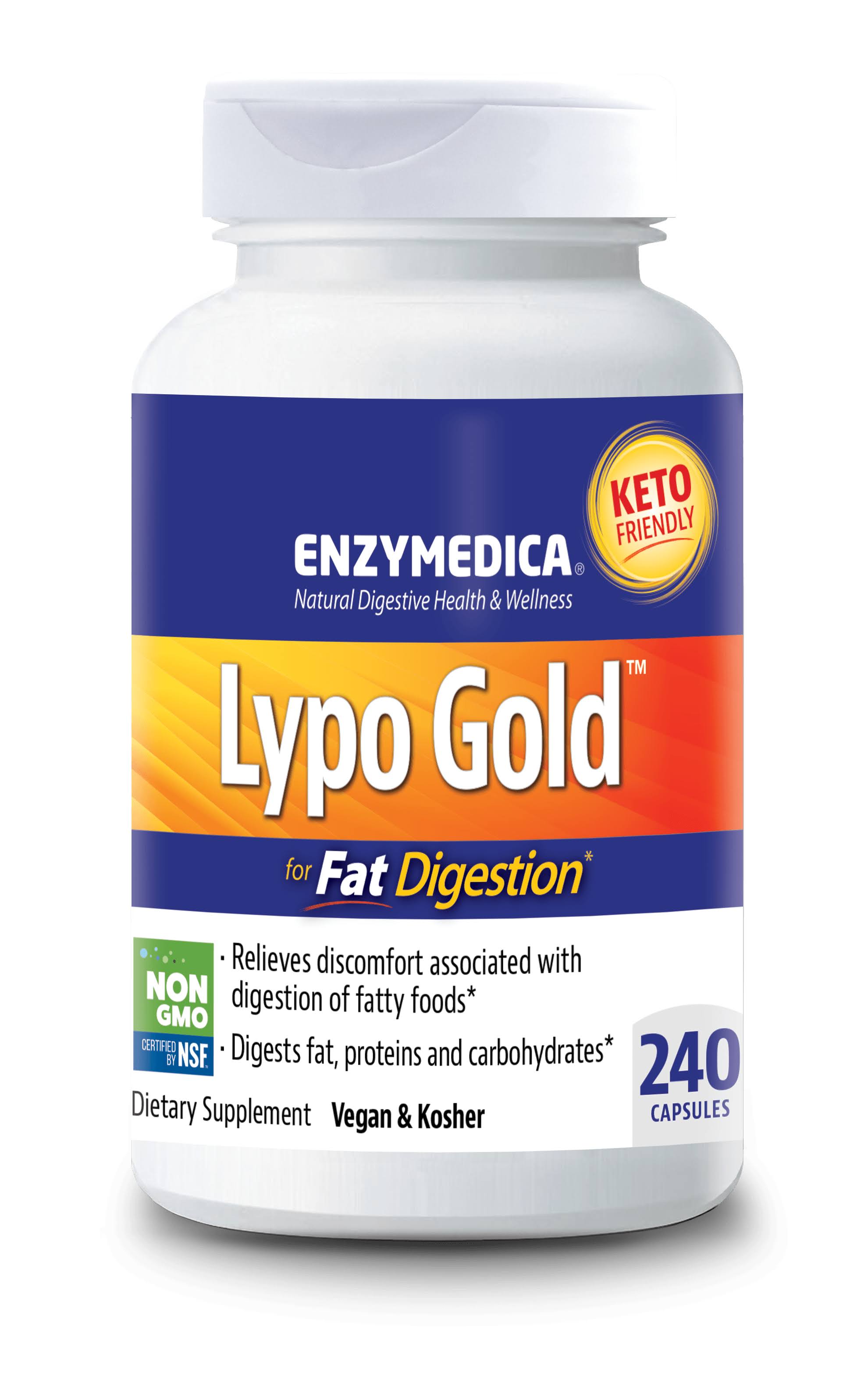 Enzymedica - Lypo Gold for Fat Digestion - 240 Capsules