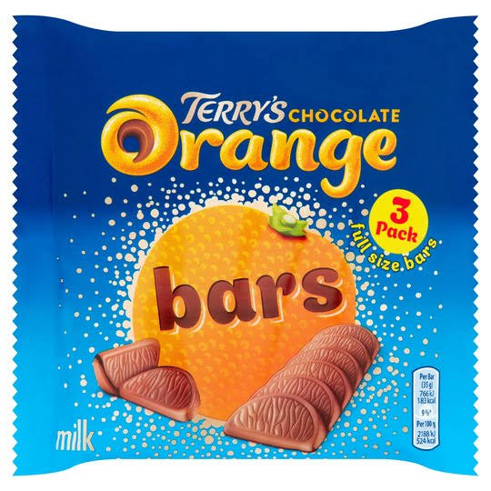 Terry's Chocolate Orange Milk Chocolate Bar - 3pk