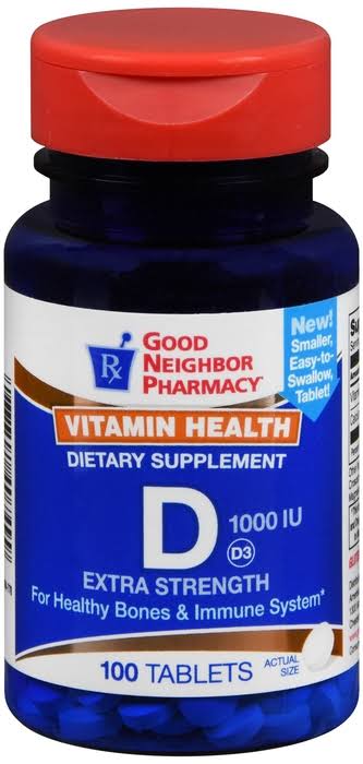 GNP Vitamin D 1000 IU - 100 Tablets