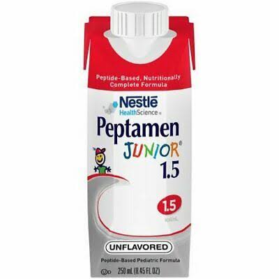 Nestle Peptamen Junior 1.5 Formula - Unflavored, 250ml, 24pk
