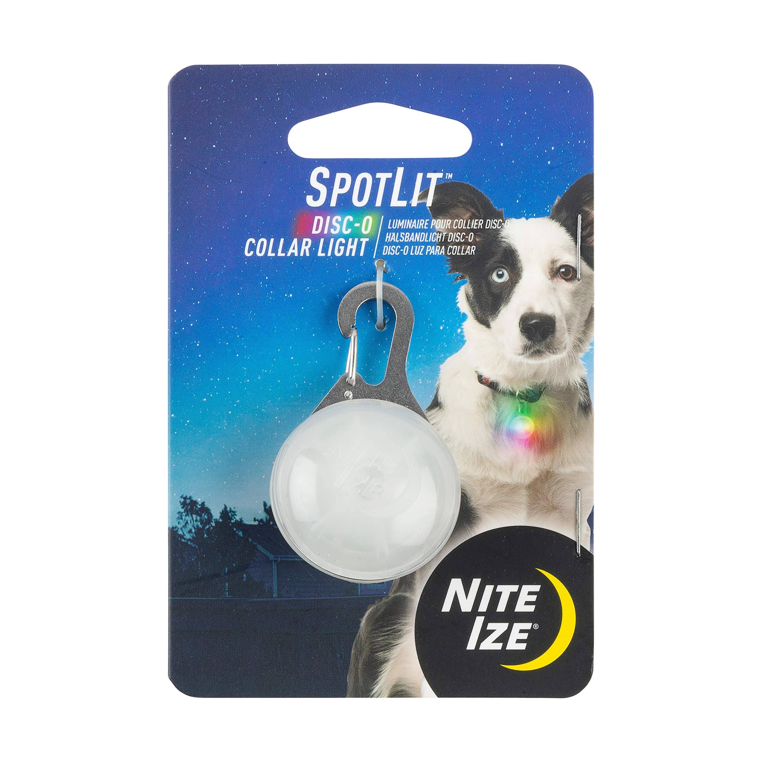 Nite Ize SpotLit Flash or Glow Multicolour LED Dog Collar Light