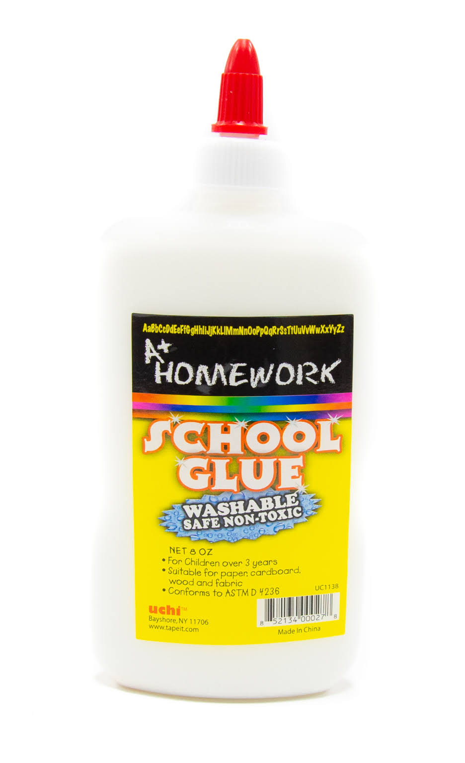 DD School Glue - Washable - 8 oz Bottle Case Pack 48