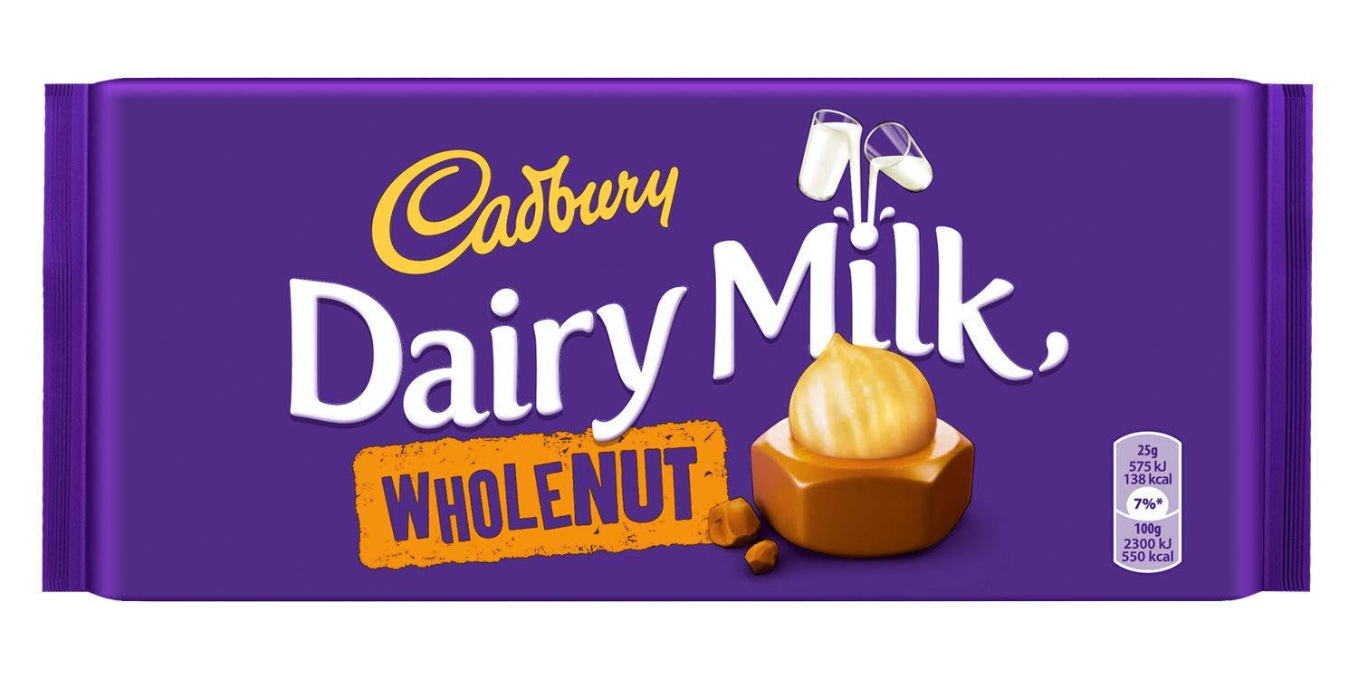 Cadbury Dairy Milk Chocolate Whole Nut - 200g