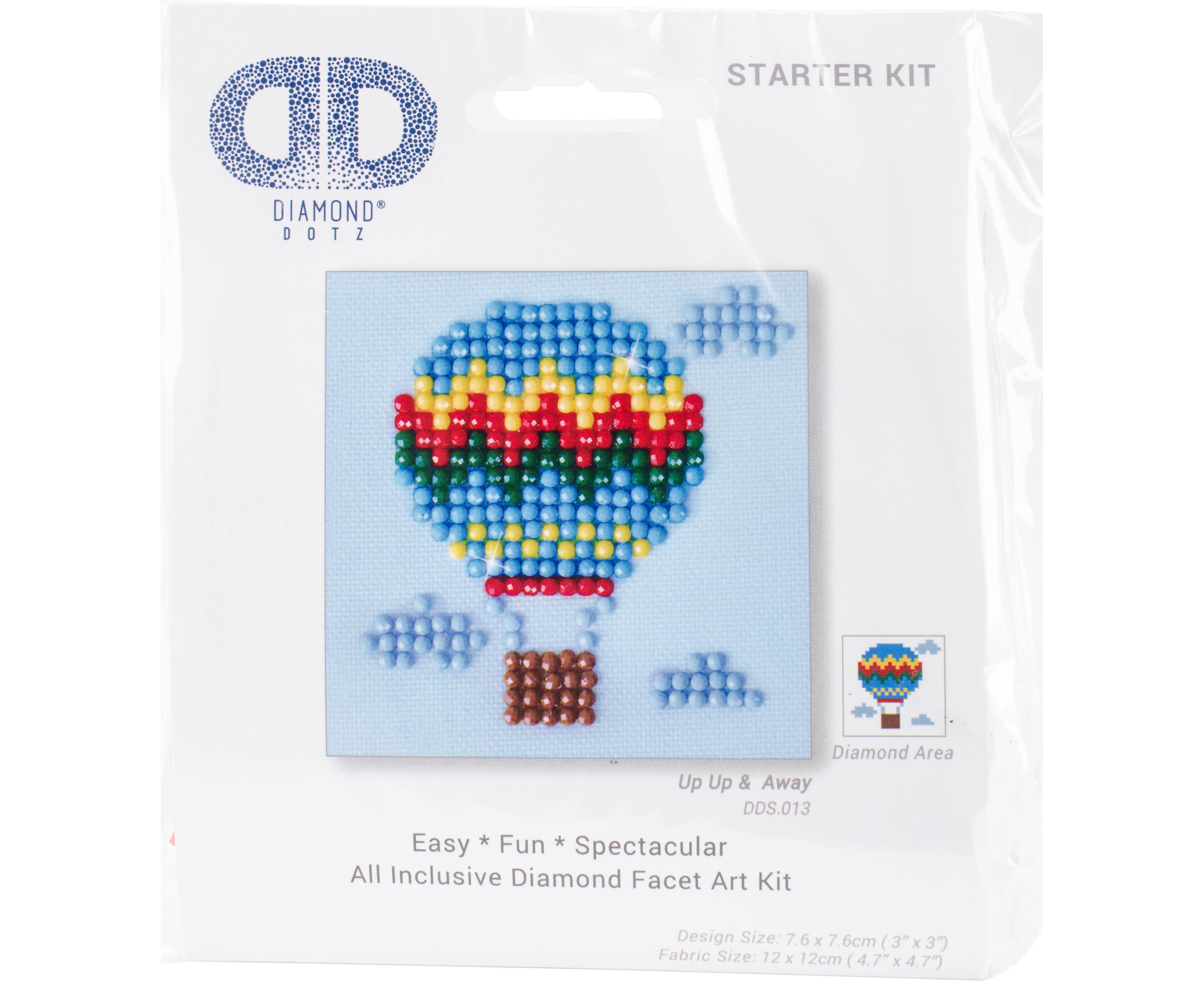 Diamond Dotz 5D Embroidery Facet Art Kit - Up Up and Away