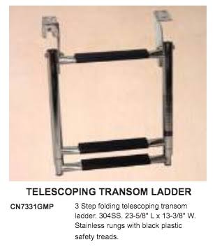 VICTORY TELESCOPIC LADDER 3 STEP STAINLESS
