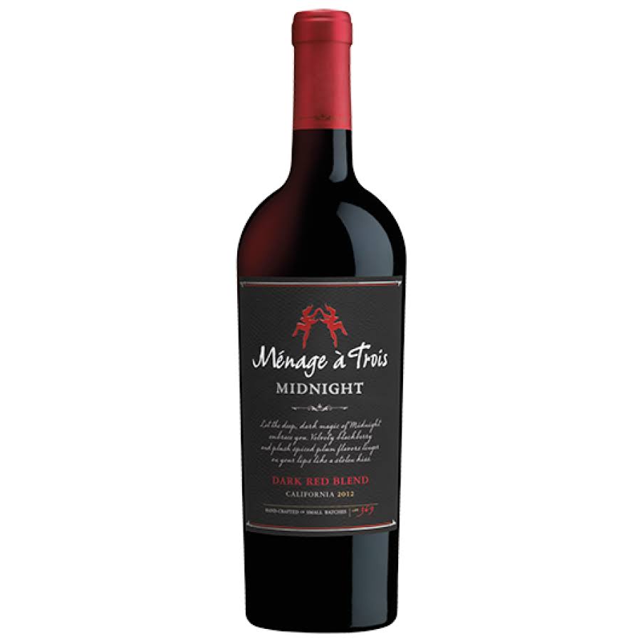 Ménage A Trois Midnight Dark Red Wine Blend - California