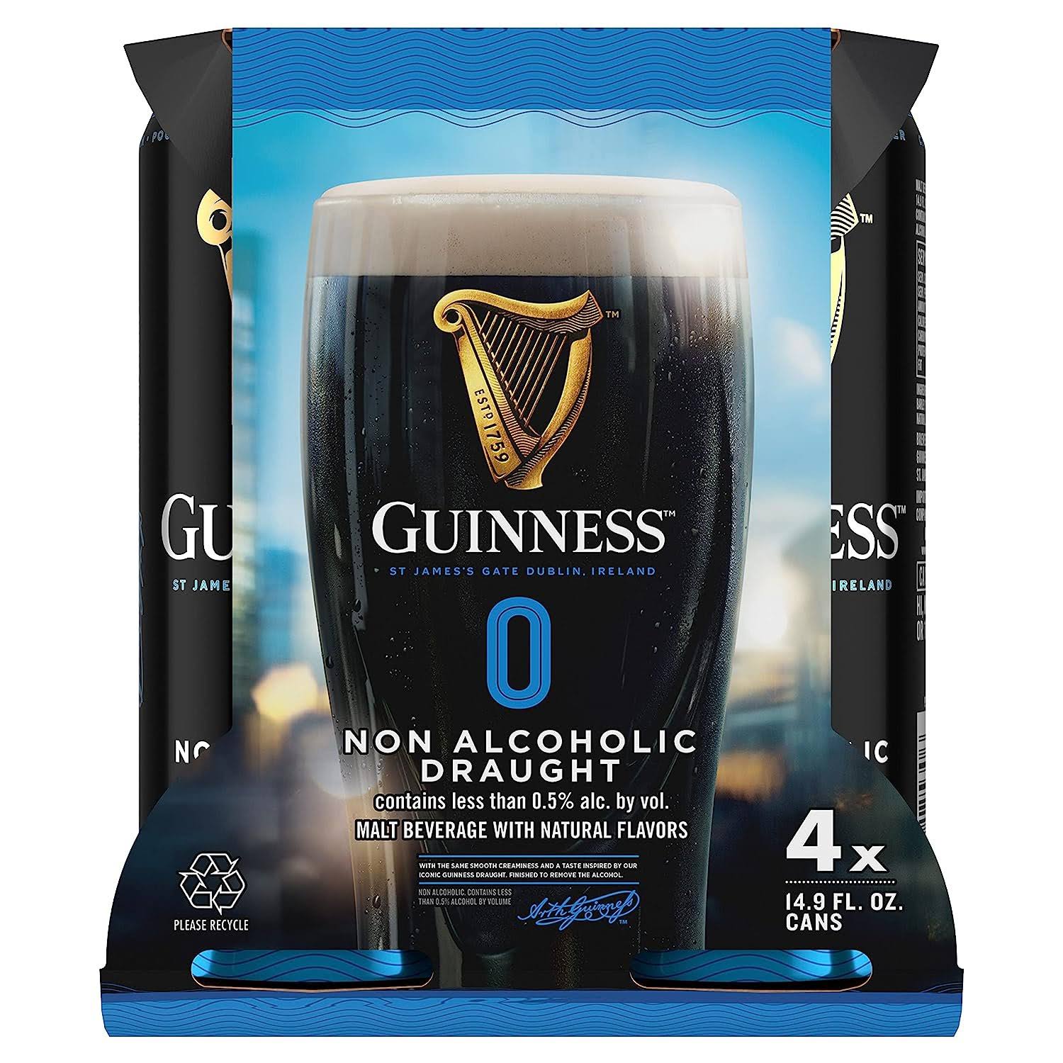 Guinness - 0.0 - Alcohol Free Beer @ The Sobr Market 4 Pack