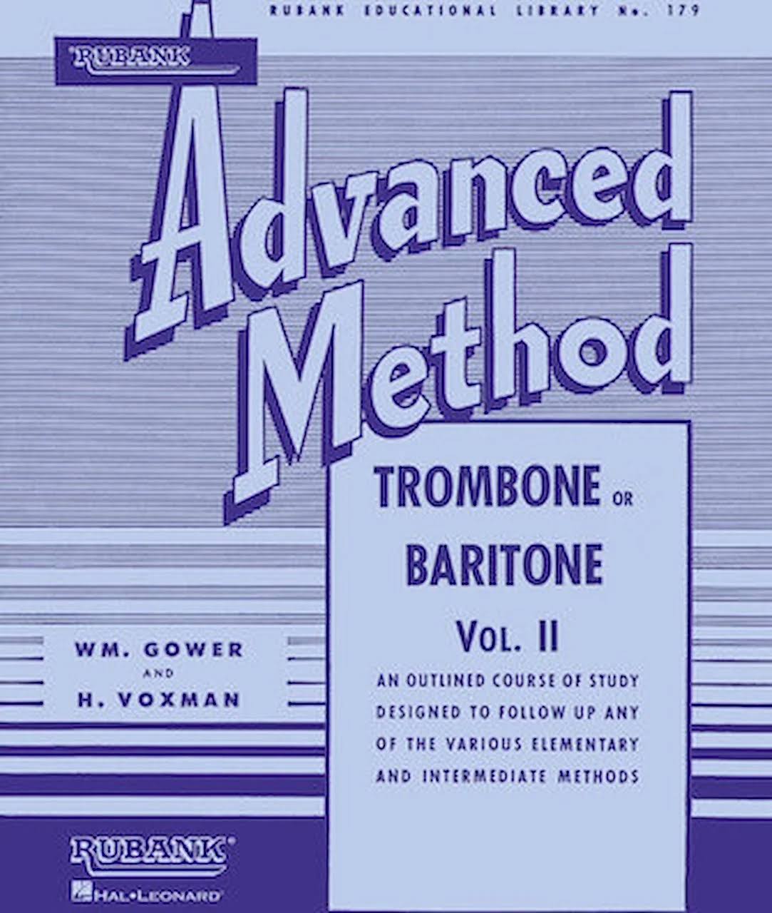 Rubank Advanced Method Trombone Or Baritone Volume 2 - Hal Leonard