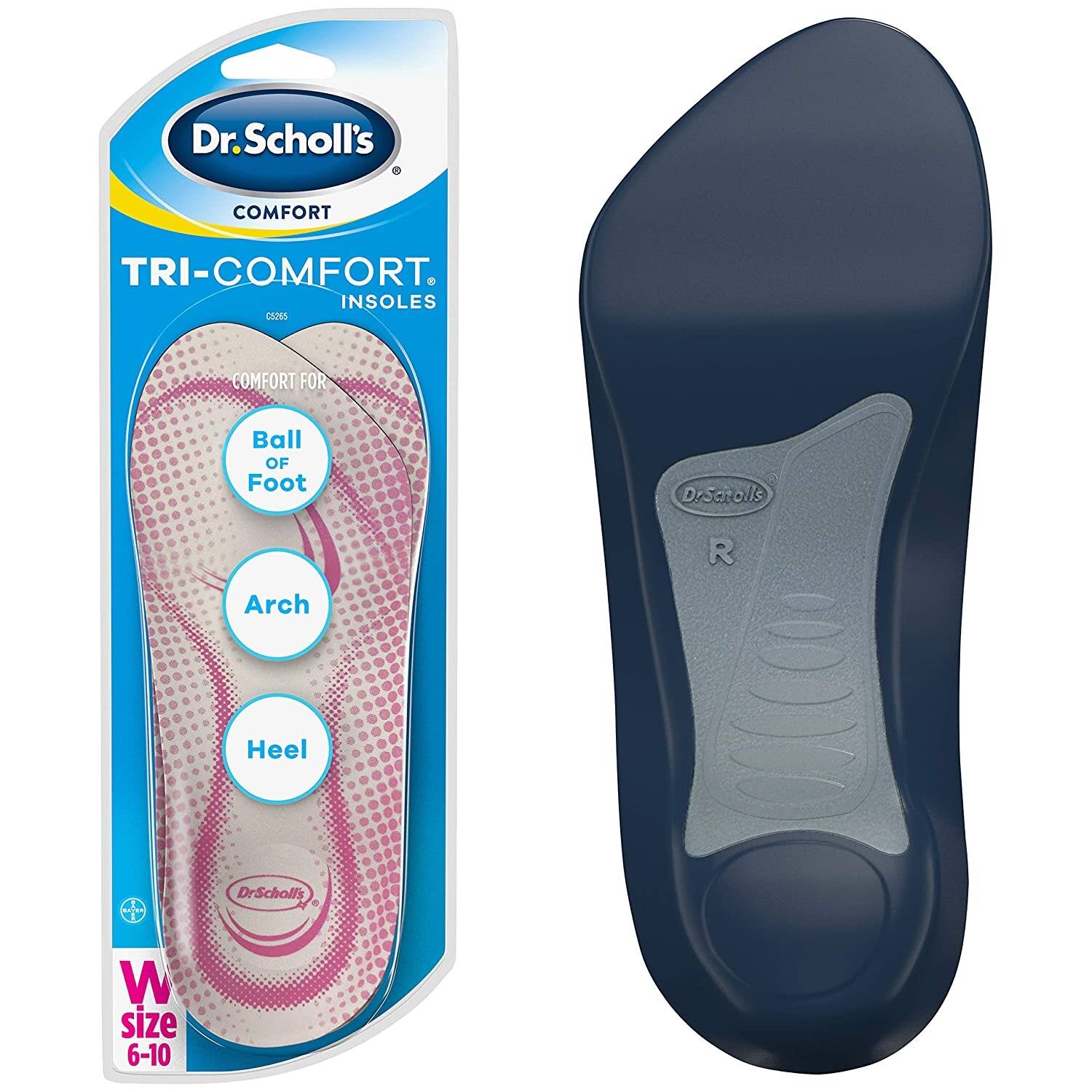 Dr. Scholl's Tri-Comfort Insoles For Women, Size 6-10, 1 Pair