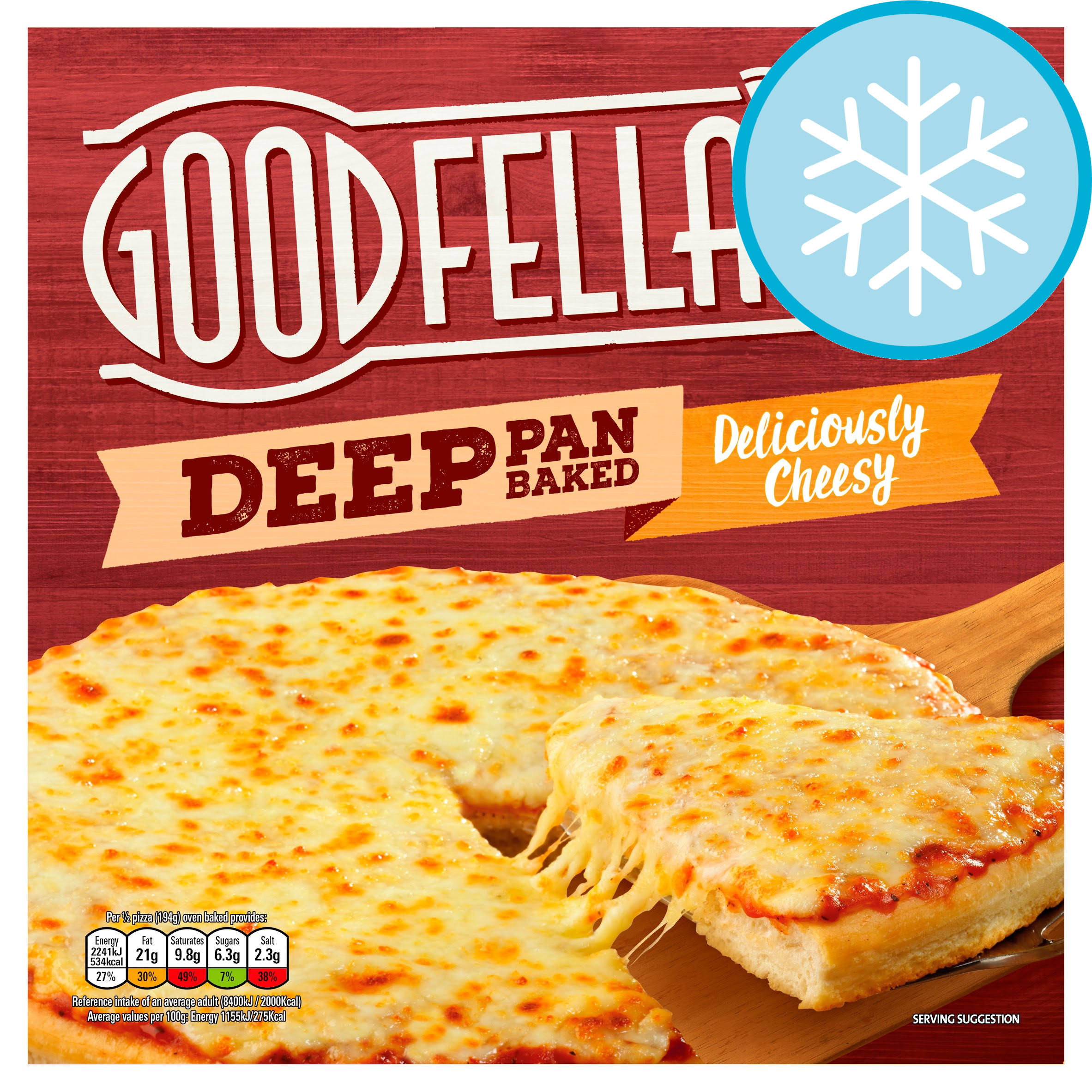 Goodfella's Deep Pan Baked Deliciously Cheesy Frozen Pizza - 421g