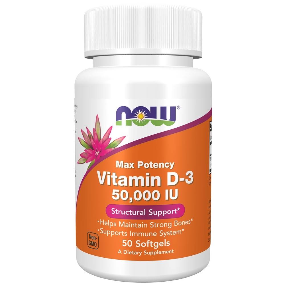 Now Foods Vitamin D3 50,000 IU - 50 Softgels