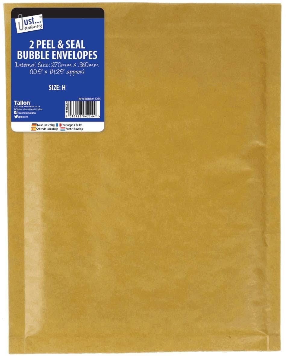 Just-Stationery Size H 270 x 360 mm Bubble Envelope 4224