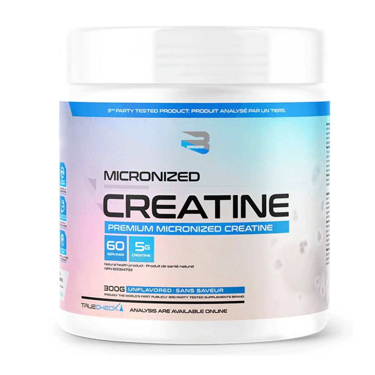 Believe Supplements Micronized Creatine Unflavored 60 Servings