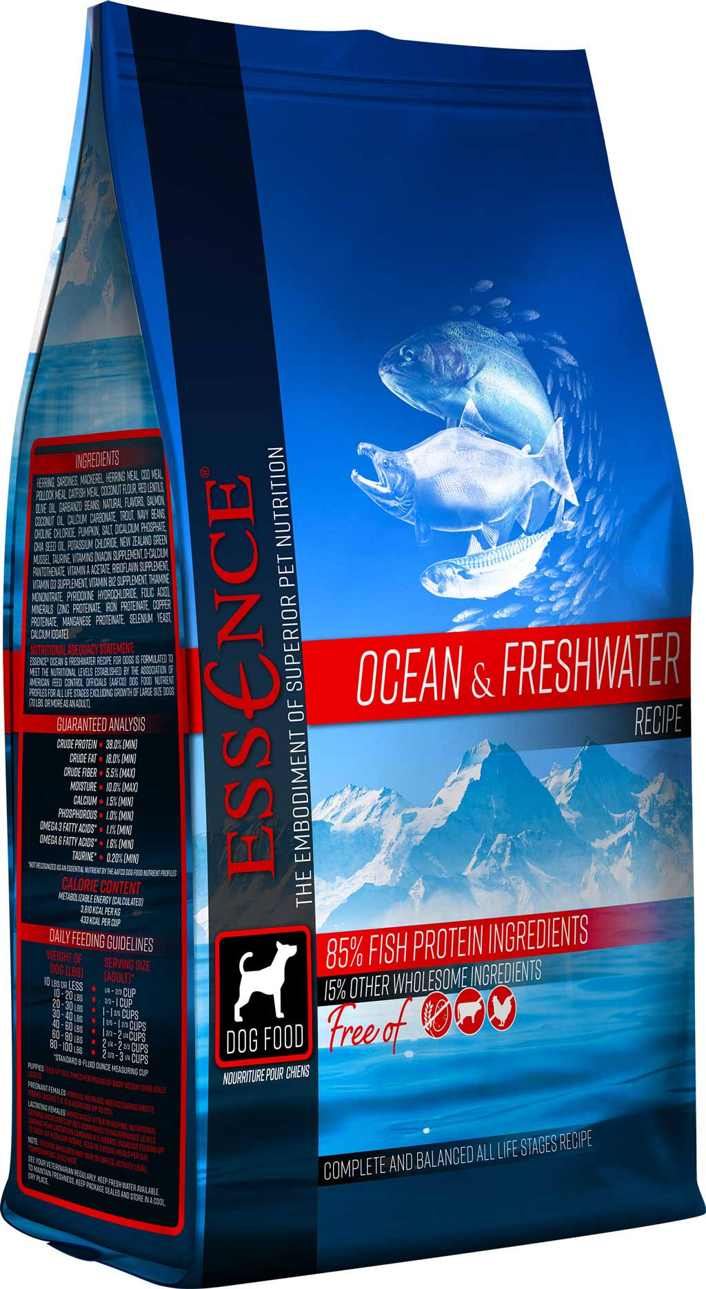 Essence Ocean & Freshwater Recipe Dog Dry Food 25 lbs