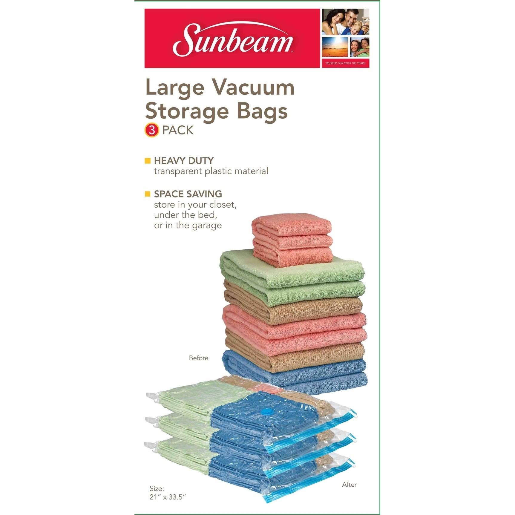 Home Basics SB10719 Vacuum Bag Large 3 Piece,