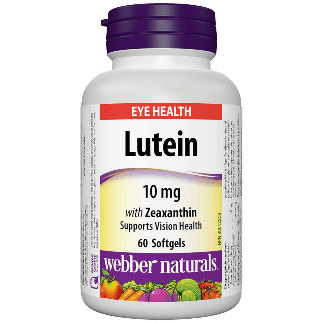 Webber Naturals Lutein Supplement - 60ct