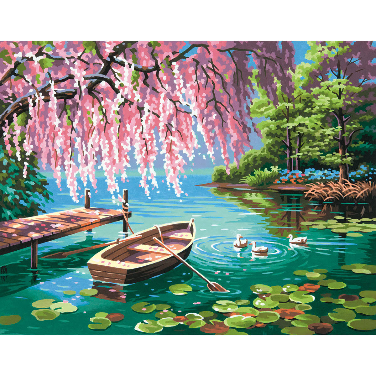 Dimensions Paintworks Paint by Number Kit - Willow Spring Beauty, 14" x 11"