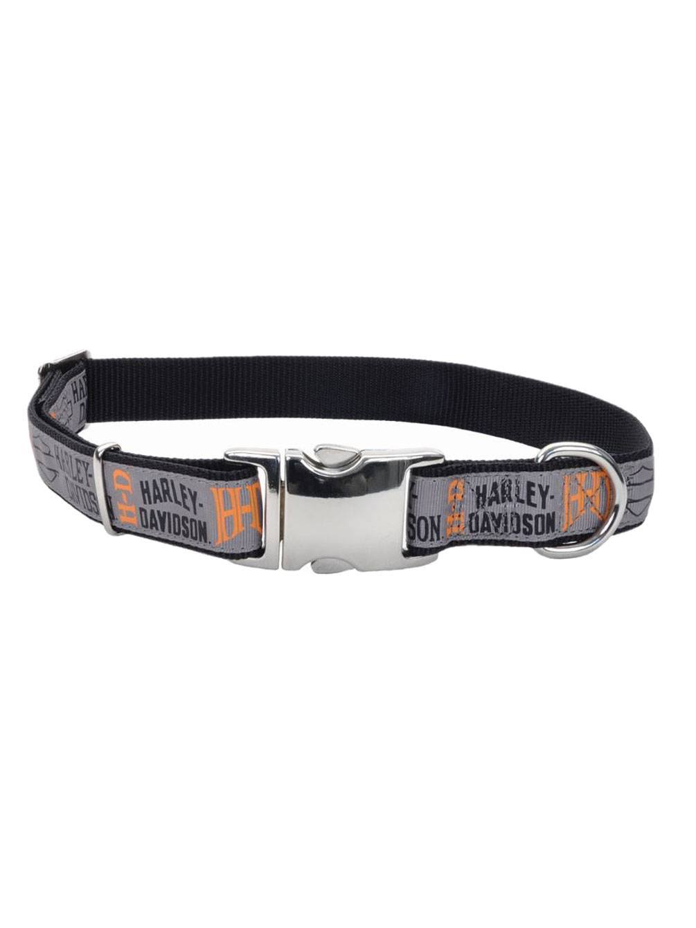 Harley-Davidson 1.6cm Adjustable Ribbon Pet Collar - X-Small 30cm . H6471HHLG12, Harley Davidson | Dogs | Delivery Guaranteed | Best Price Guarantee