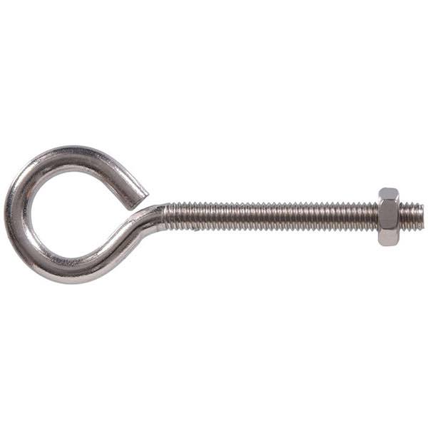 The Hillman Group Eye Bolt with Hex Nut - 3/8-16 x 8'', 5 Pack