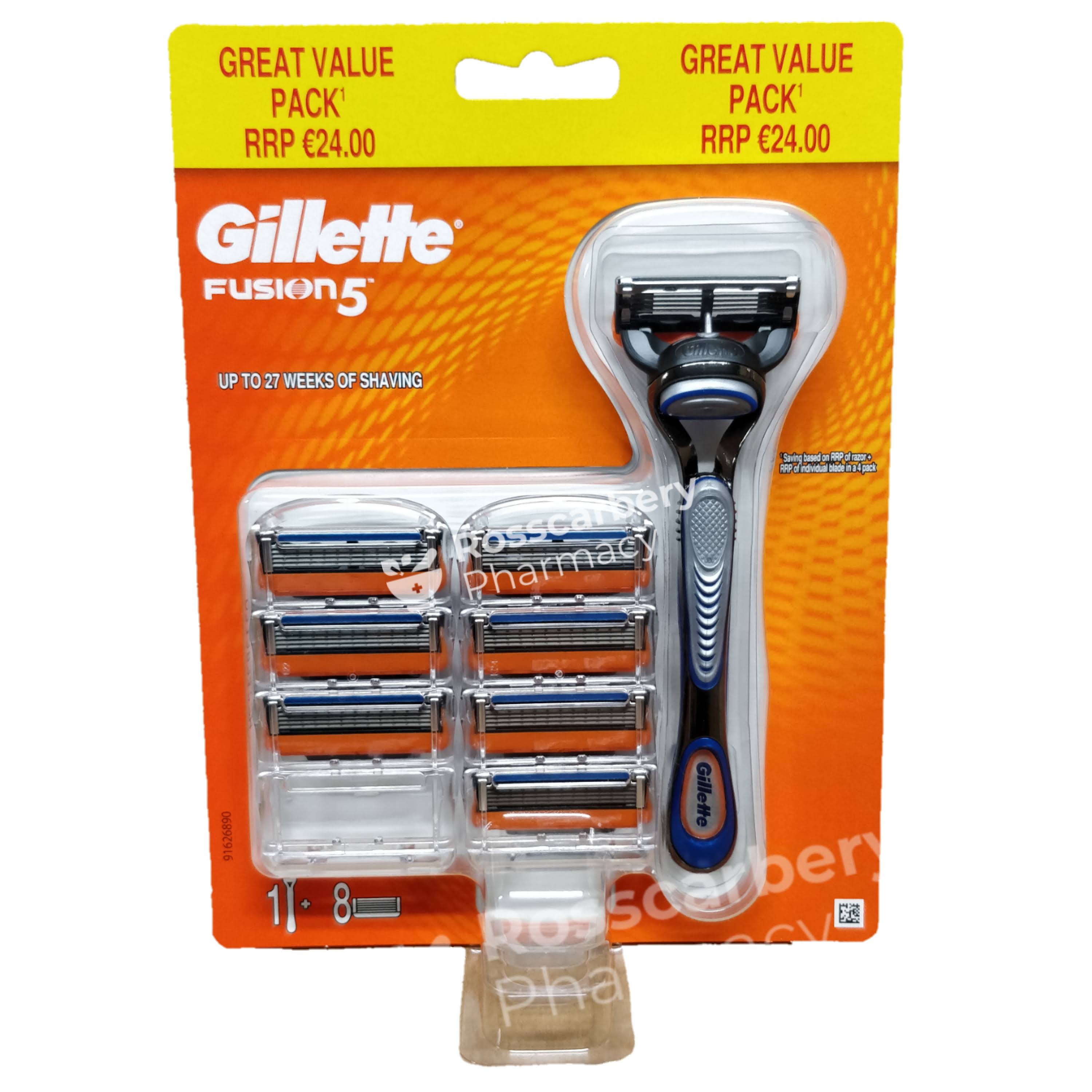 Gillette Fusion5 Men's Razor - 7 Blades Refills